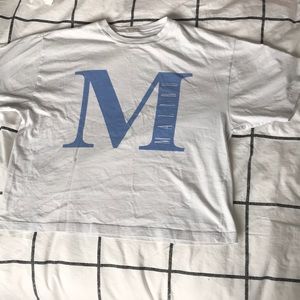 Brandy Melville White Malibu Tee, Oversized